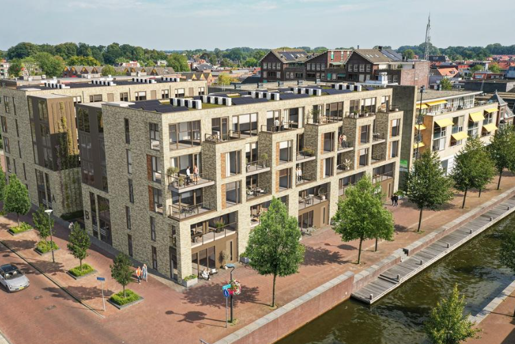 Zo komen de nieuwe appartementen in Drachten eruit te zien. Illustratie: gemeente Smallingerland